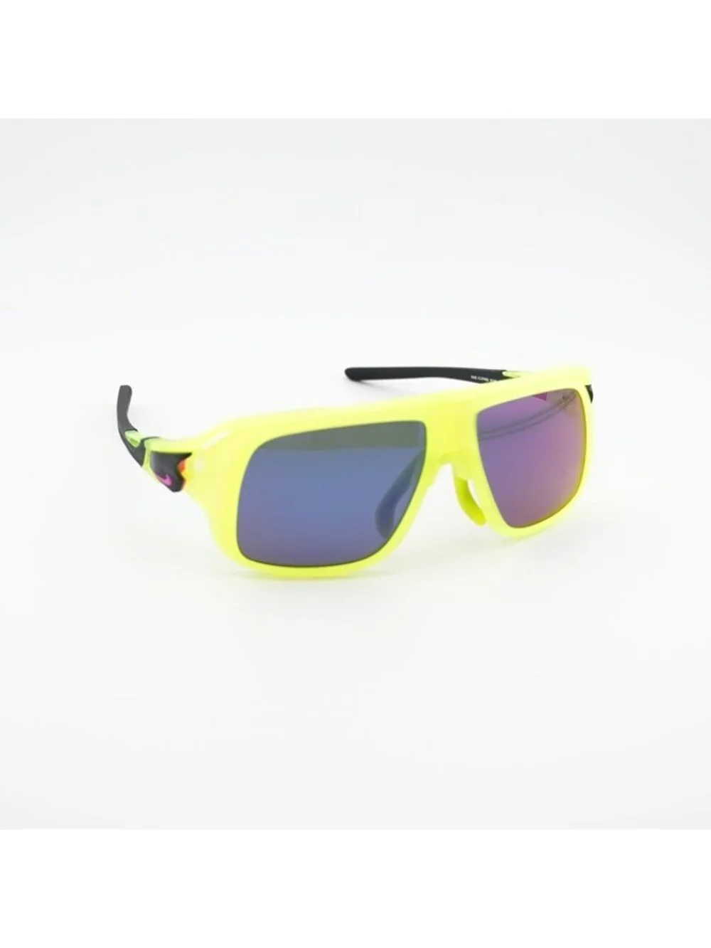 Nike FLYFREE SOAR EV24001 702 Sunglasses Matte Volt Square Frame with Clip-On